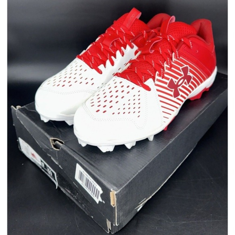 Under Armour Men's Leadoff Low RM 3025589-600 Baseball Cleats Size 12
